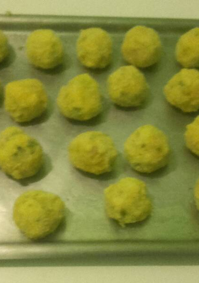 Una foto de Croquetas de papa con panceta y muzzarella