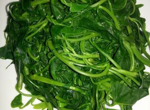 Hình của món Rau muống luộc.