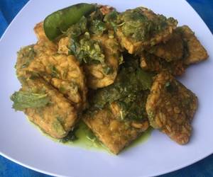 Siap Saji Tempe cabe ijo Ala Restoran