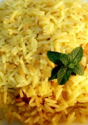 A picture of Fried Yellow Rice.