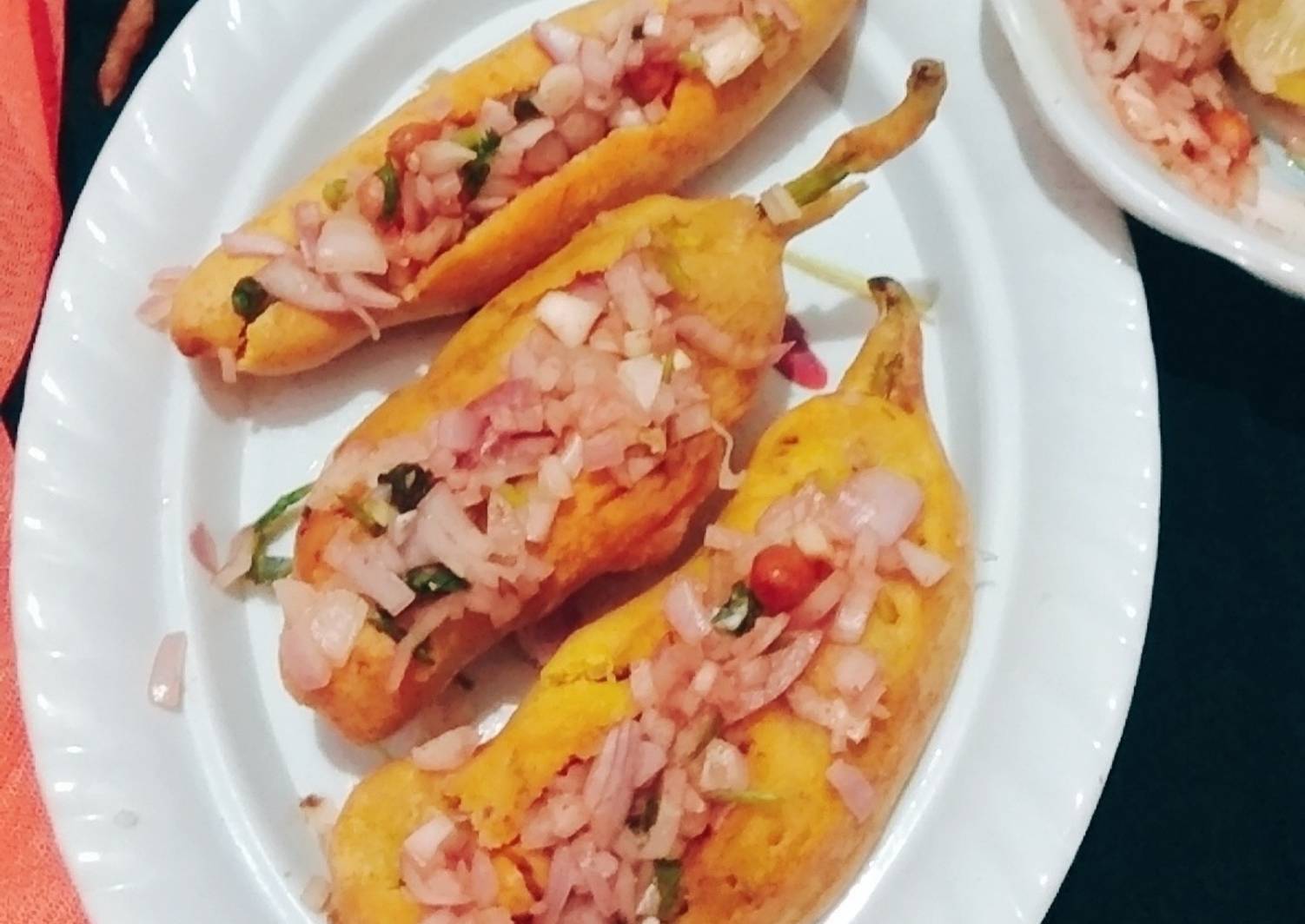 Stuffed Mirchi Bajji Andhra style Mirchi Bajji Recipe by