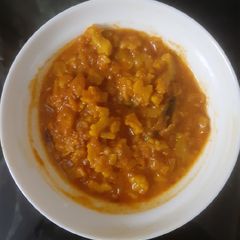 A picture of Mango karela sabji.