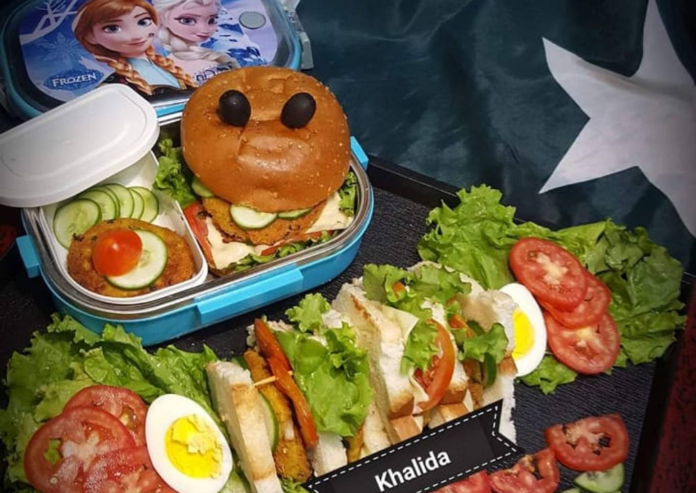 Chicken Shami kabab Sandwiches