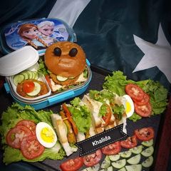 Chicken Shami kabab Sandwiches A picture of Chicken Shami kabab Sandwiches.