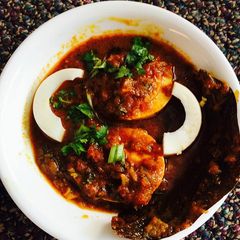 A picture of Egg Curry.