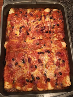 A picture of Enchiladas.