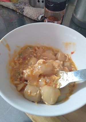 Foto resep Seblak pentol cemilan sore 4 bahan no ribet
