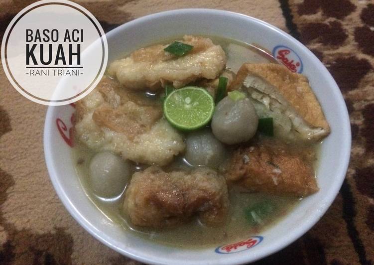 Cara Membuat Baso Aci Kuah Simpel