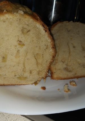 Una foto de Budín De manzana