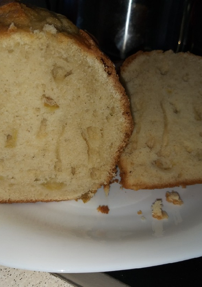 Una foto de Budín De manzana