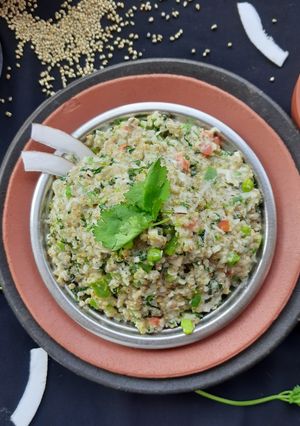 A picture of Bajra Pulav (Pearl millet Pulav).