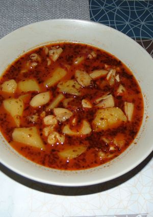 Una foto de 🥔Papas con chocos🦑