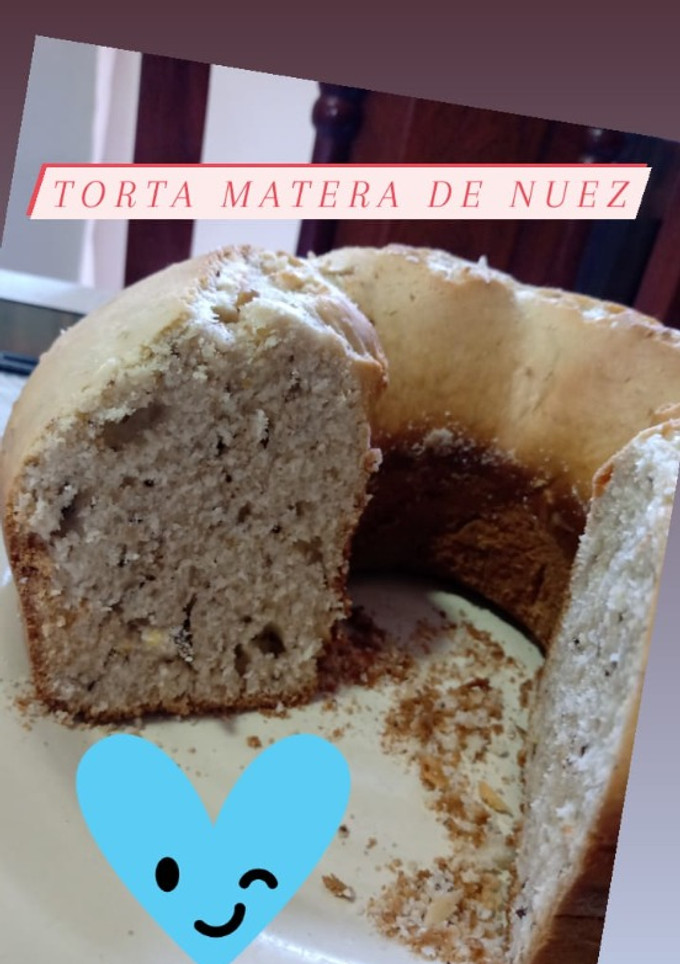 Una foto de Torta matera de nuez