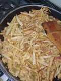 Chicken fries Macaroni