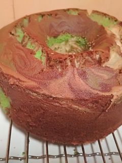 Foto resep Bolu Pandan Zebra Putih Telur