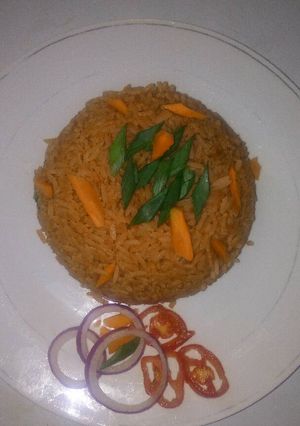 A picture of Jollof rice!!!.