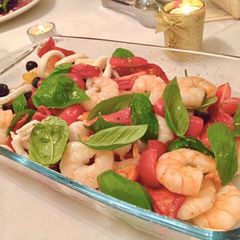 A picture of Shrimp and squid salad.