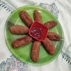 Potato vegetable cutlet A picture of Potato vegetable cutlet.