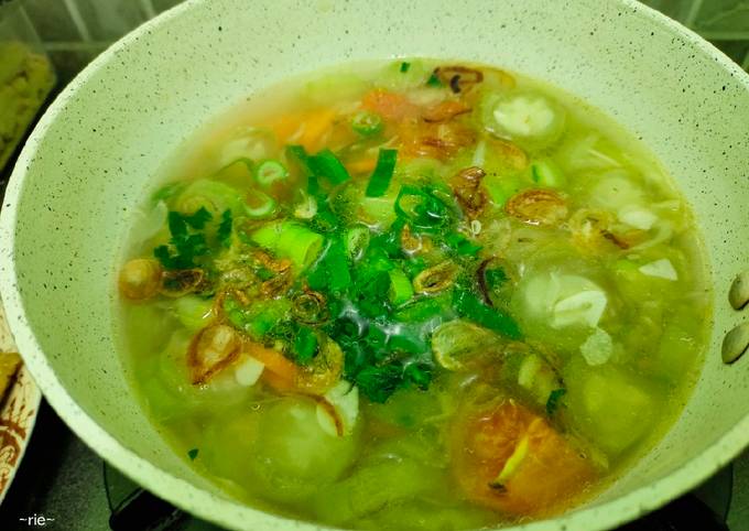 Resep Sop Gambas Oyong Segar Oleh Lisny Riesha Cookpad