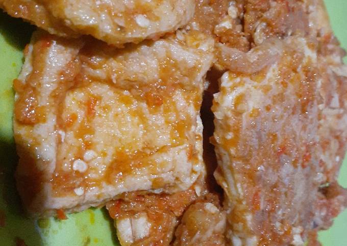 Telur Dadar Tahu Dan Tempe Bumbu Bali