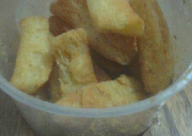 Bagaimana Menyajikan Fried Cassava ( simpel nya Tela- tela ), Sempurna