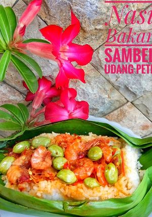 Foto resep Nasi Bakar Sambel Udang Pete