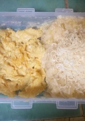 Foto resep Mashed potato with scramble egg