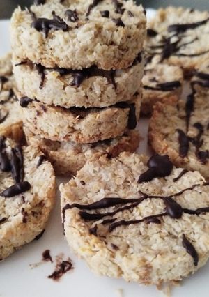 Una foto de Galletitas saludables de coco y avena