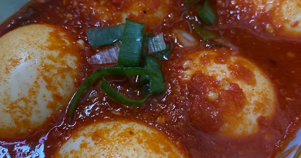 Resep Telur Balado (asal Cemplung2) Paling Praktis dan Simple