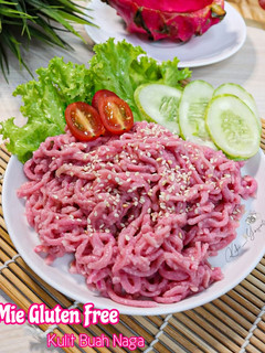 Foto resep Mie Gluten Free Kulit Buah Naga