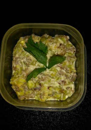 Foto resep "Double protein steam rice" mpasi 10m