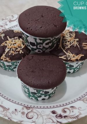 Foto resep Cup cake brownis nyoklat
