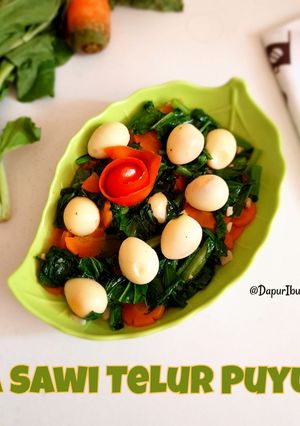 Foto resep 569. Ca Sawi Telur Puyuh