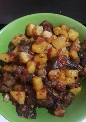 Foto resep Sambel goreng kentang
