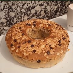A picture of Carrot Coconut Donut cake.