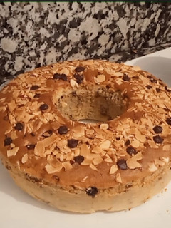A picture of Carrot Coconut Donut cake.