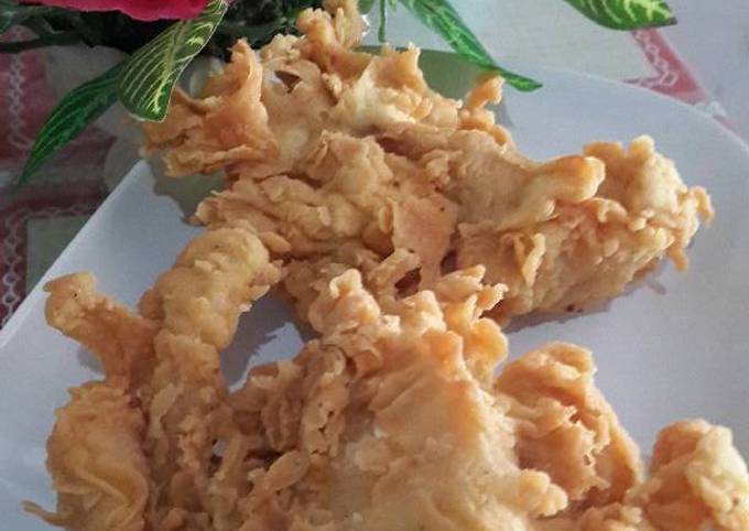 Ayam krispy renyah tanpa telur