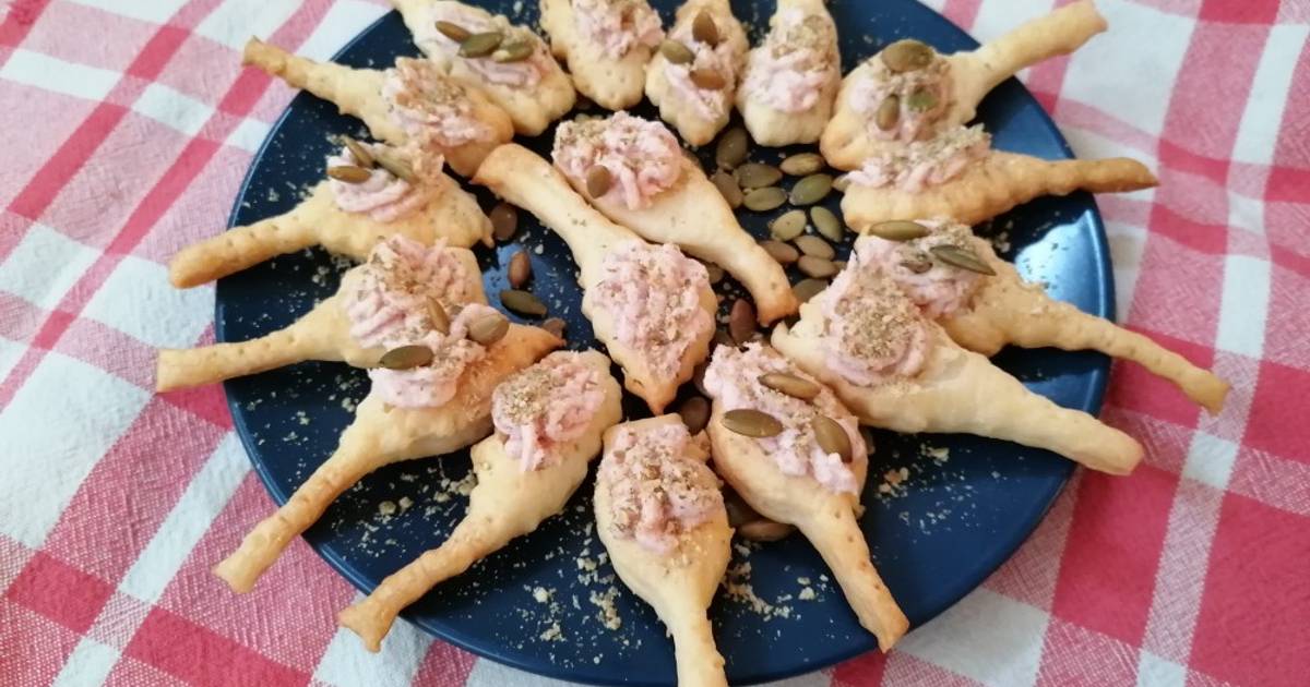 Ricetta Cucchiaini Di Pasta Sfoglia Con Crema Di Prosciutto Cotto Di