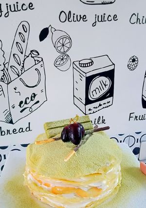 Foto resep Mile crepes matcha