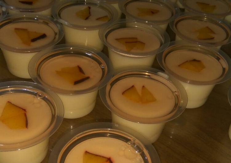 Puding susu jelly buah