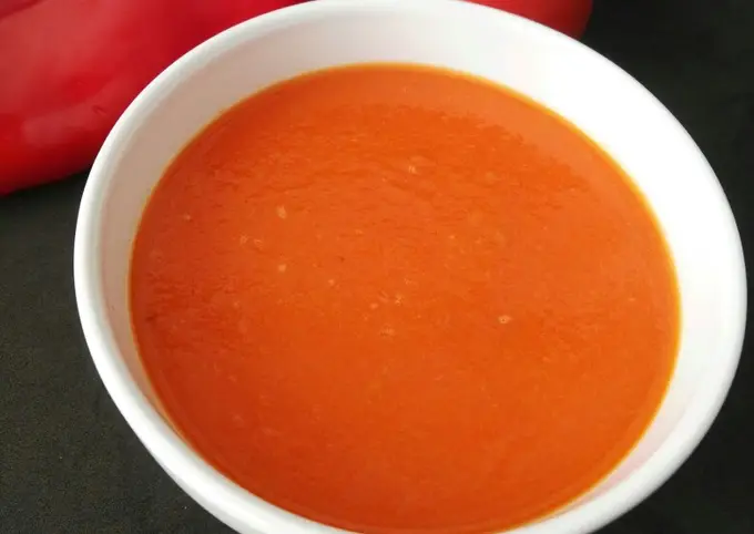 Receta Sopa de pimiento y tomate