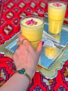 عکسی از دستور میلک شیک زعفرون