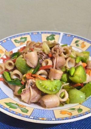 Foto resep Cumi Pete Pelangi
