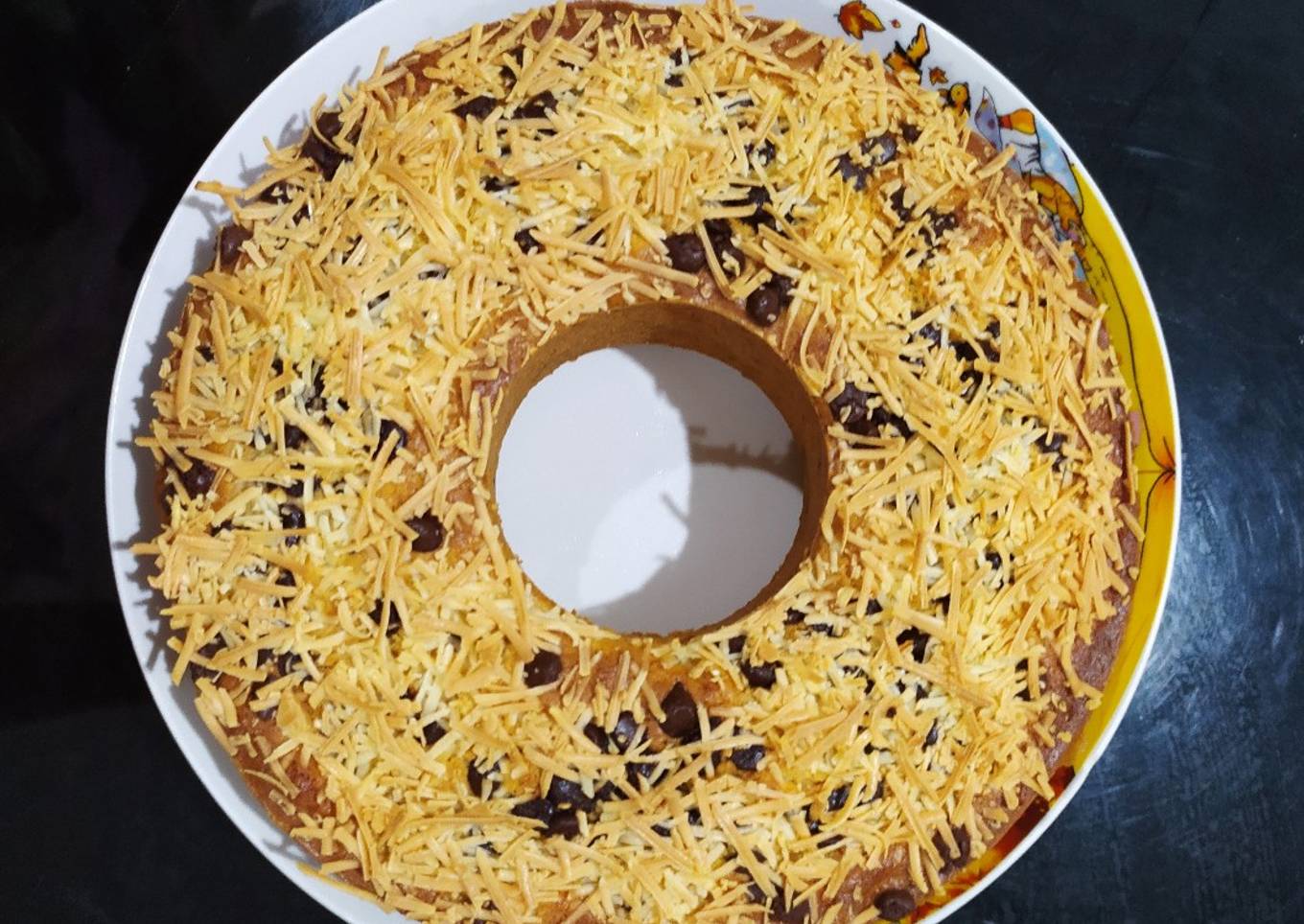 Banana choco cheese cake / bolu pisang