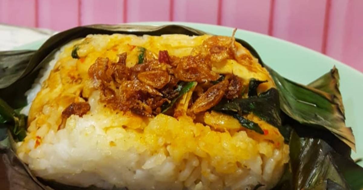 Resep Nasi Bakar Ayam Suwir Daun Kemangi oleh Asterina Zarnia Cookpad