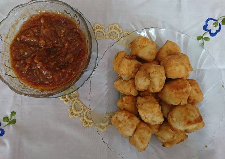 Tahu crispy with homemade saus