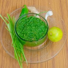 A picture of Zero-Waste Coriander Stem Chutney | #NYY.