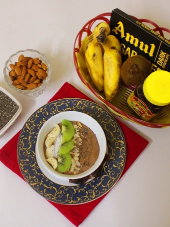 How To Prepare Chocolate smoothie bowl (sugarfree) which So Delicious