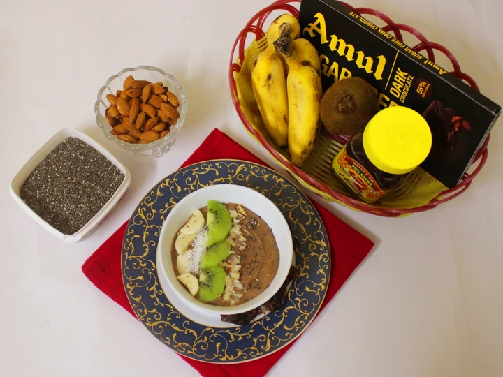 How To Prepare Chocolate smoothie bowl (sugarfree) which So Delicious