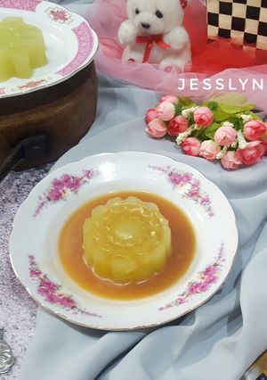 Foto resep Puding Melon Saus Karamel